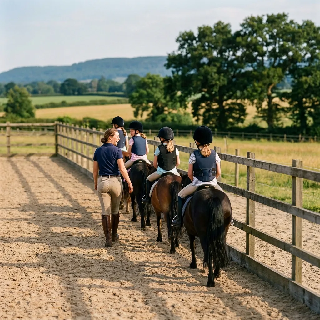 Cours de poney à Huez, Isère